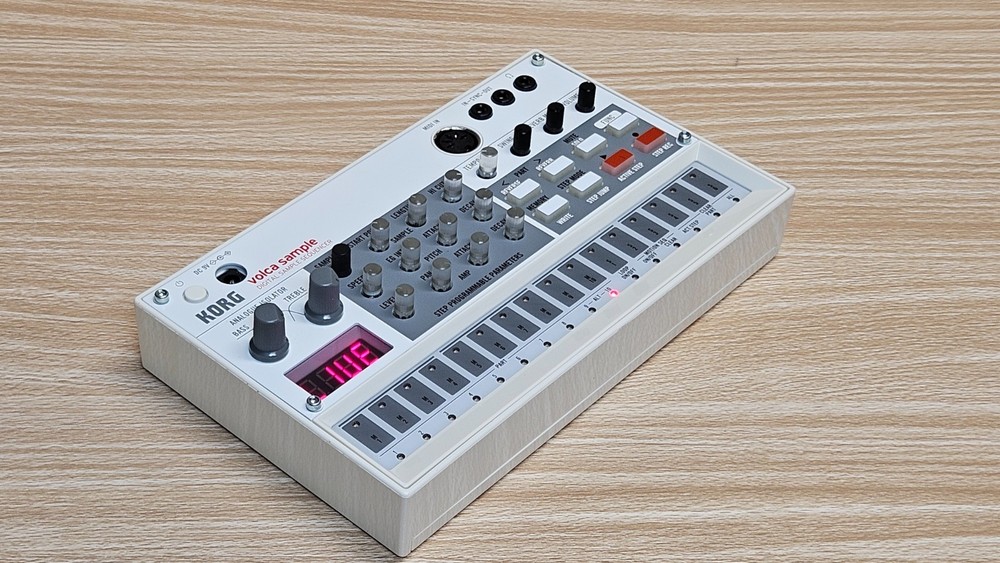 Korg Volca Sample Digital Sample Sequencer with Angled Desktop Stands