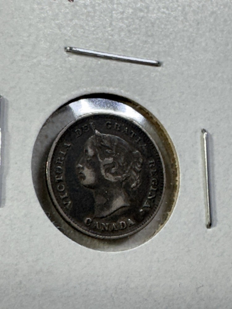 1899 Canada 5 Cents Silver Coin