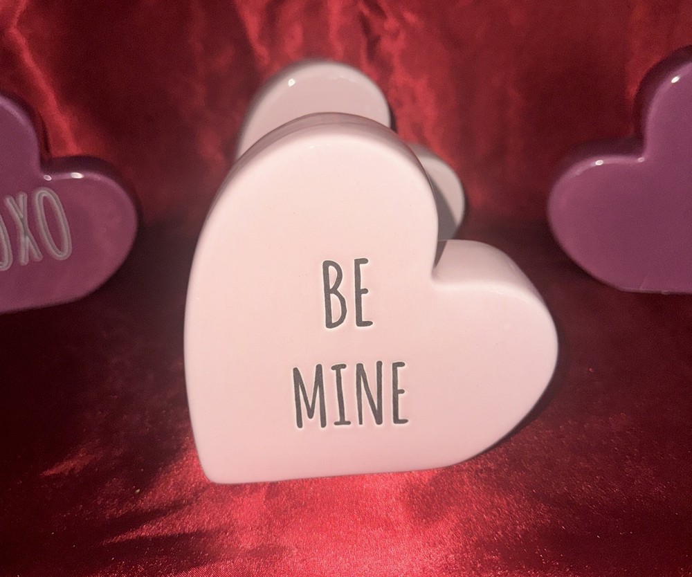 Be Mine Ceramic Heart Decoration - Pink