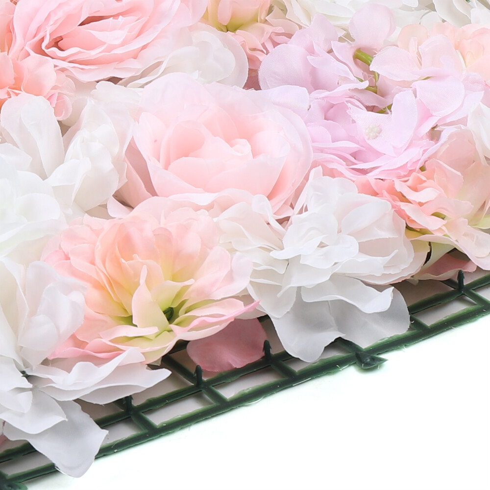 Artificial Flower Wall Panel Backdrop Wedding Party Venue Background Decor 8Pcs