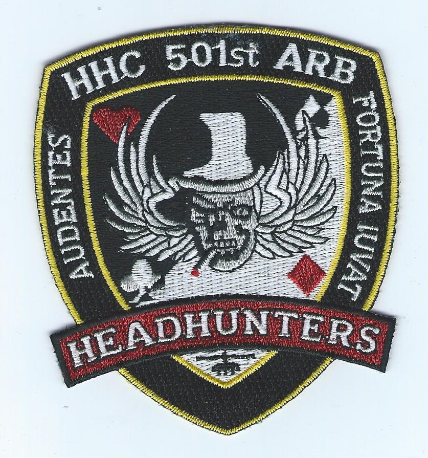 HHC 501st ARB "HEADHUNTERS"  patch