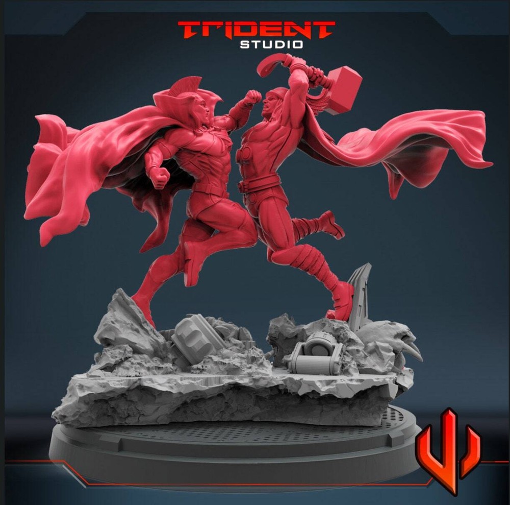 Ultimate Fight | 40mm Crisis Protocol | DnD Miniatures | 卓上ゲーム |-