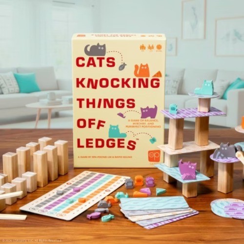 Cats Knocking Things Off Ledges Board Games