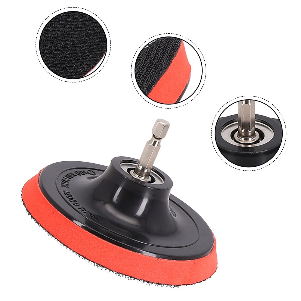 Sanding Pad Buffing Pad Parts Polyurethane Replacement Drill Adapter Useful