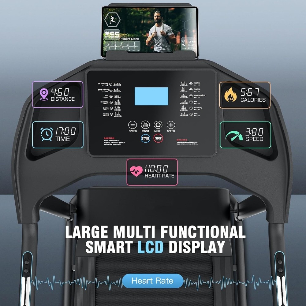 Multifunctional Treadmill Powerful Yet Quiet Performance 3.5HP Treadmill Machine