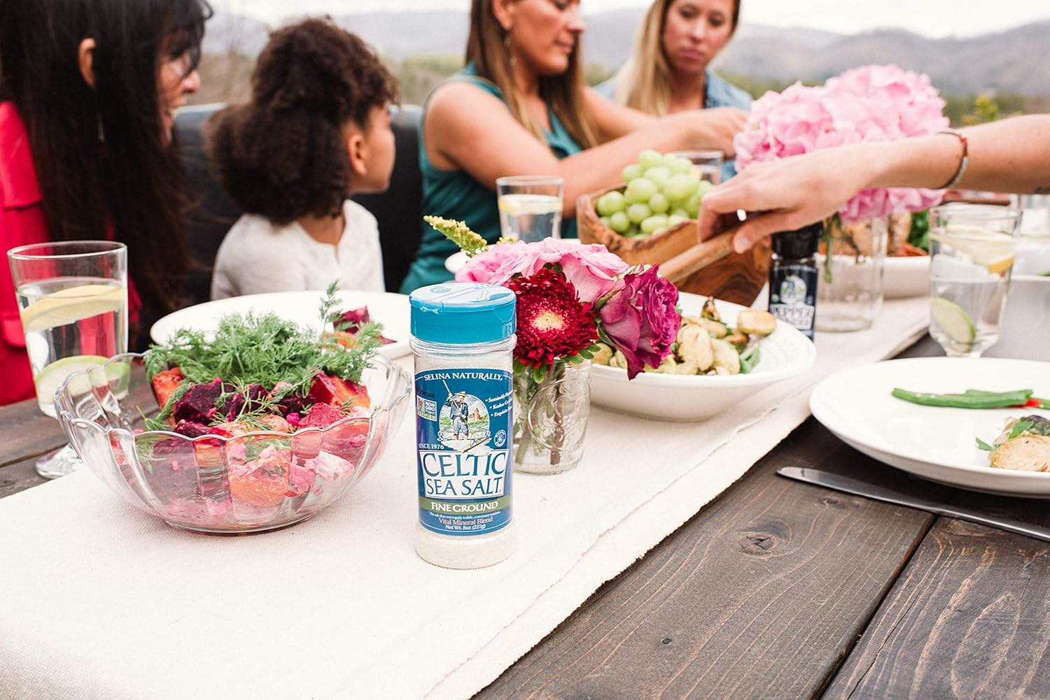 Selina Naturally Celtic Sea Salt Fine Ground Shaker Jar 8 oz