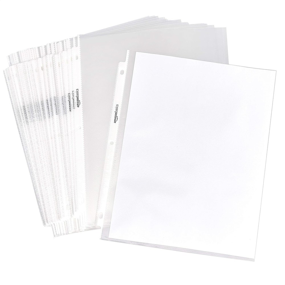Sheet Protectors 3 Ring Binder Heavyweight Acid-Free Top Loading Polypropylene