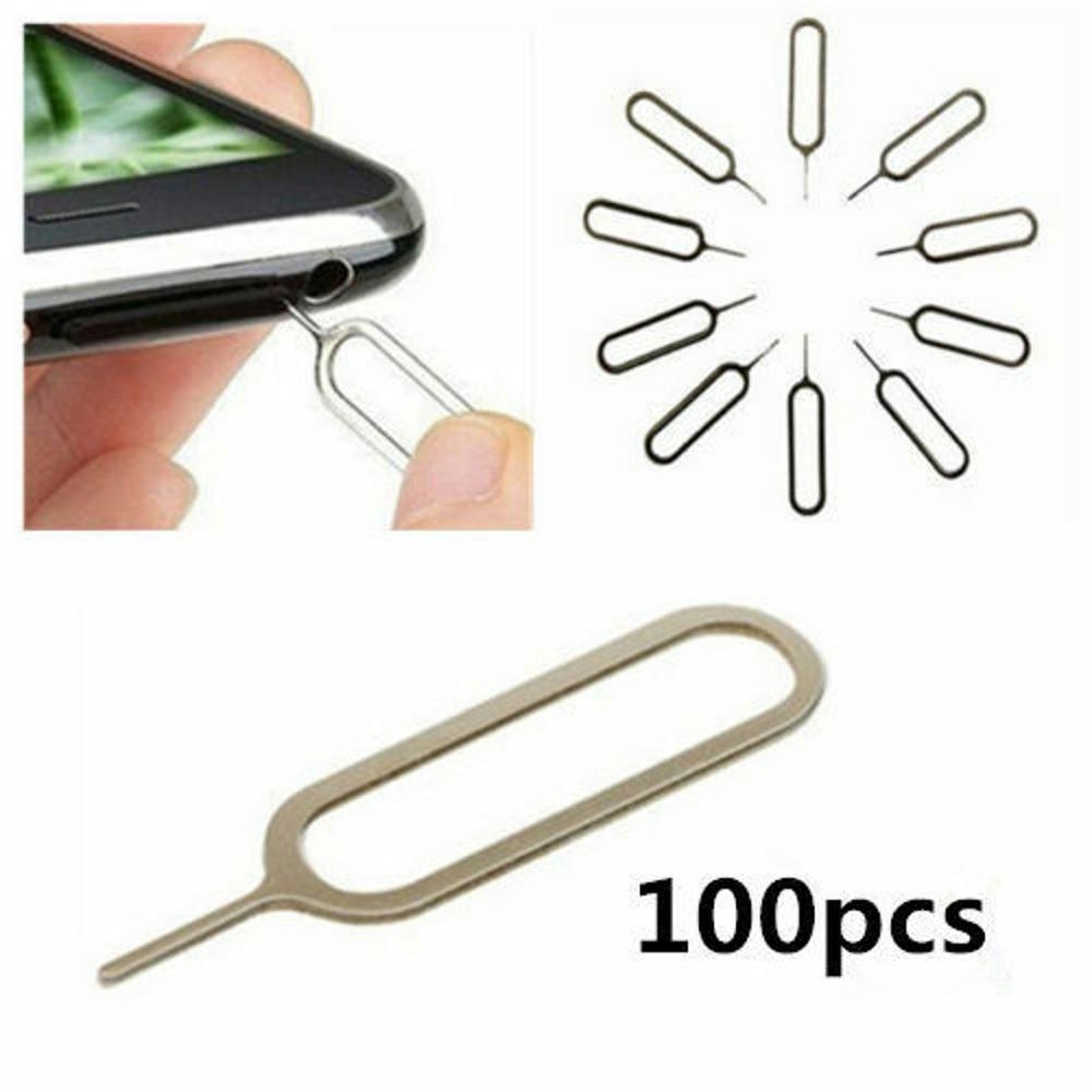 100Pcs SIM Card Tray Removal Eject Needle Ejector Pin Useful Tools For Phone E