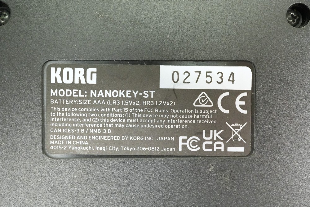 Korg nanoKEY Studio Wireless MIDI Keyboard Controller Bluetooth USB Tested