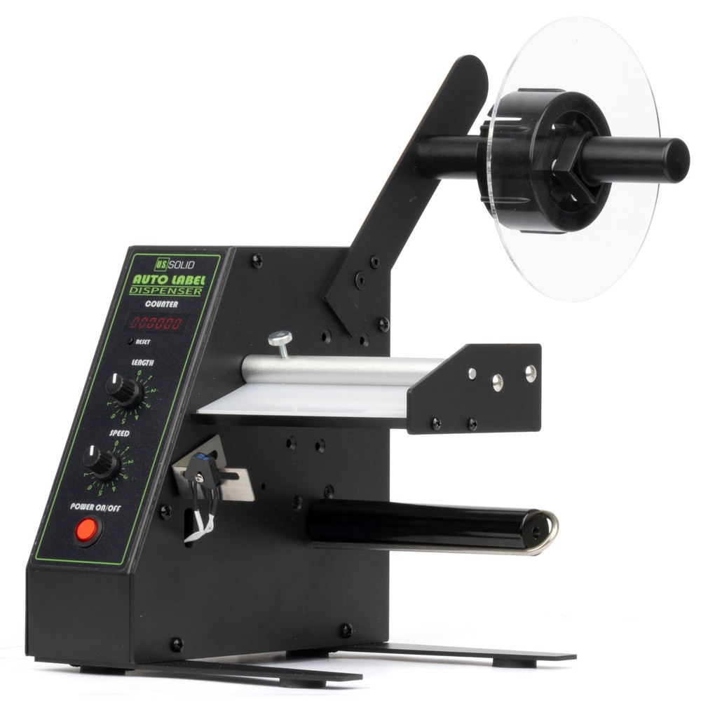 U.S. Solid Automatic Label Dispenser 4.52 in Width Fanfold Labels Counter