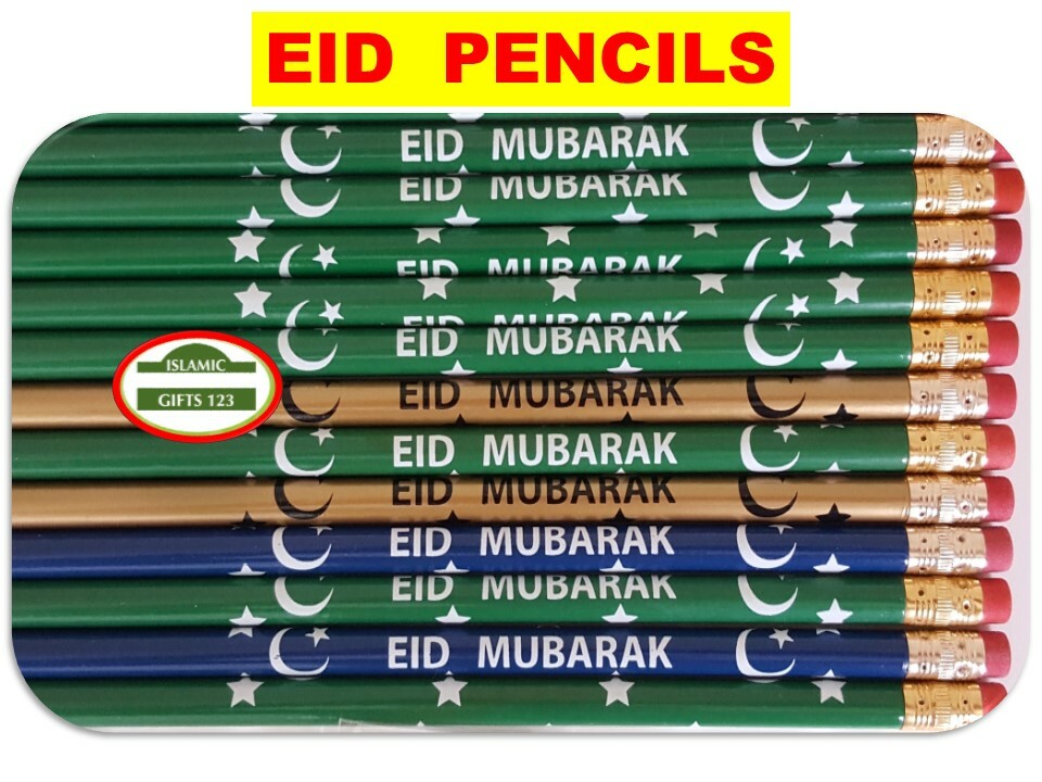 Eid Pencils Eid favors Islamic Gift Eid Party decor Eid Kids Gift Ramadan Gifts