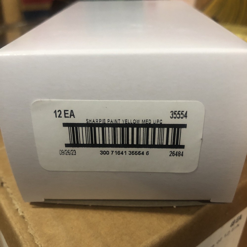 Sharpie 35554 Paint Marker Yellow 12 pc Medium Tip Oil Based