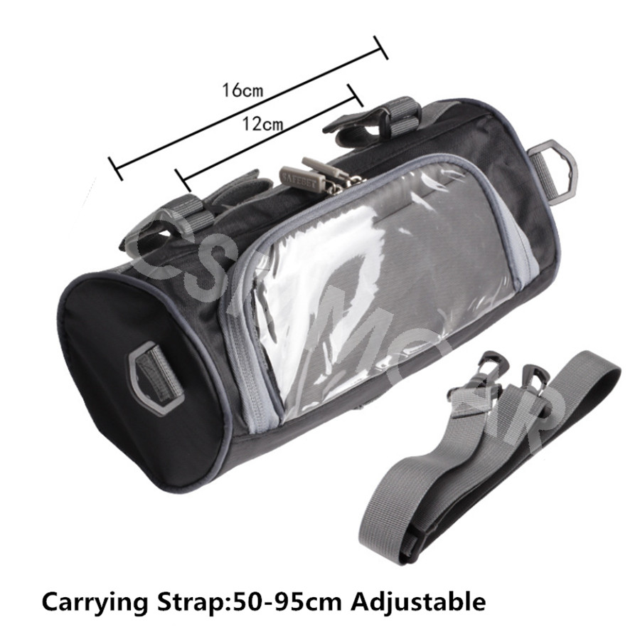 Motorcycle Handlebar Storage Bag Waterproof Front Fork Pouch Bag Capacity 2.5L