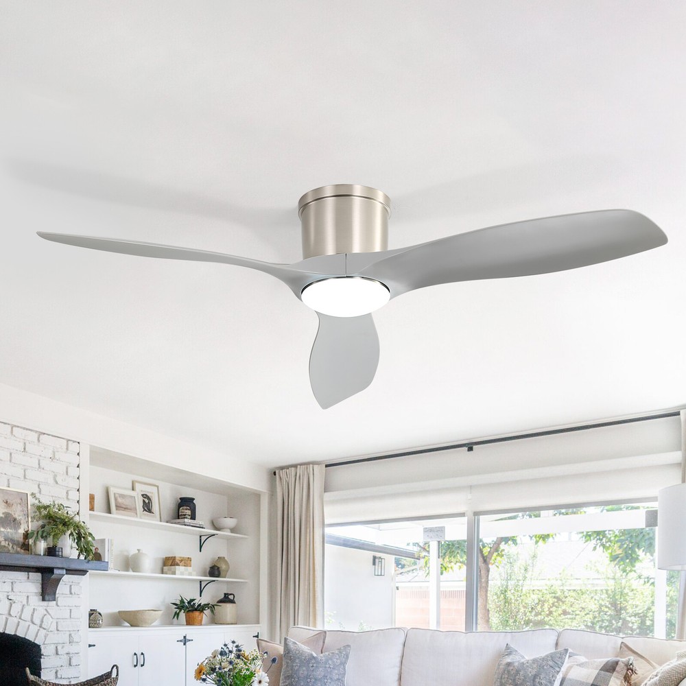 Sofucor Smart 52in Ceiling fan w/ Dimmable LED Voice/APP/Remote Control 6 Speed