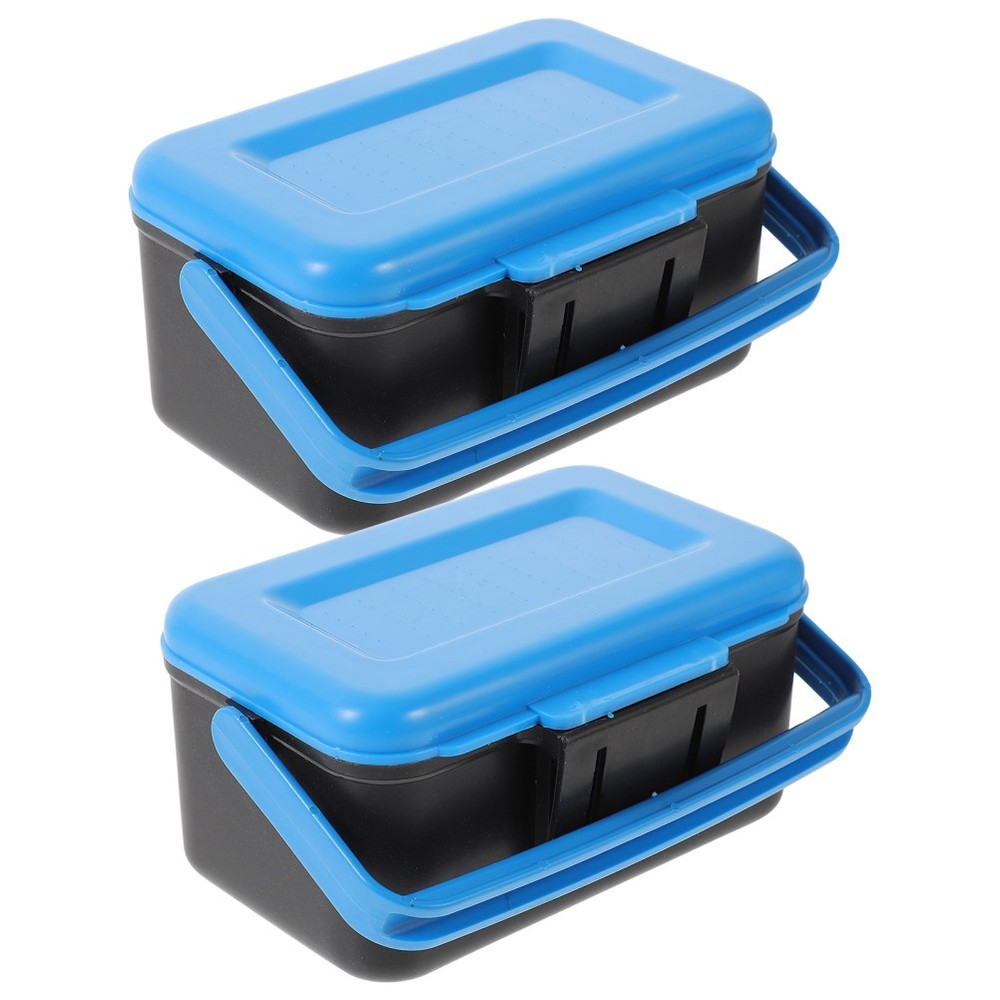 2 Pcs Fishing Accessory Tackle Boxes for Cooler Worms