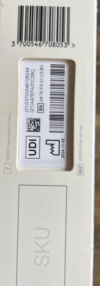 WITHINGS Body Comp Scale Complete Body Analysis WI-FI Smart Scale White