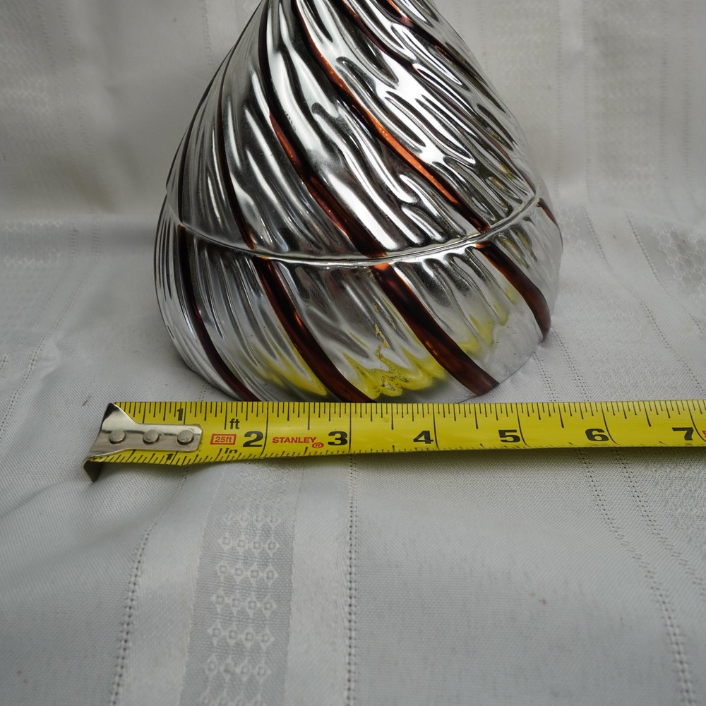 Hershey's Teleflora Kiss Silver Ceramic Candy Jar Covered Dish Kitchen Decor