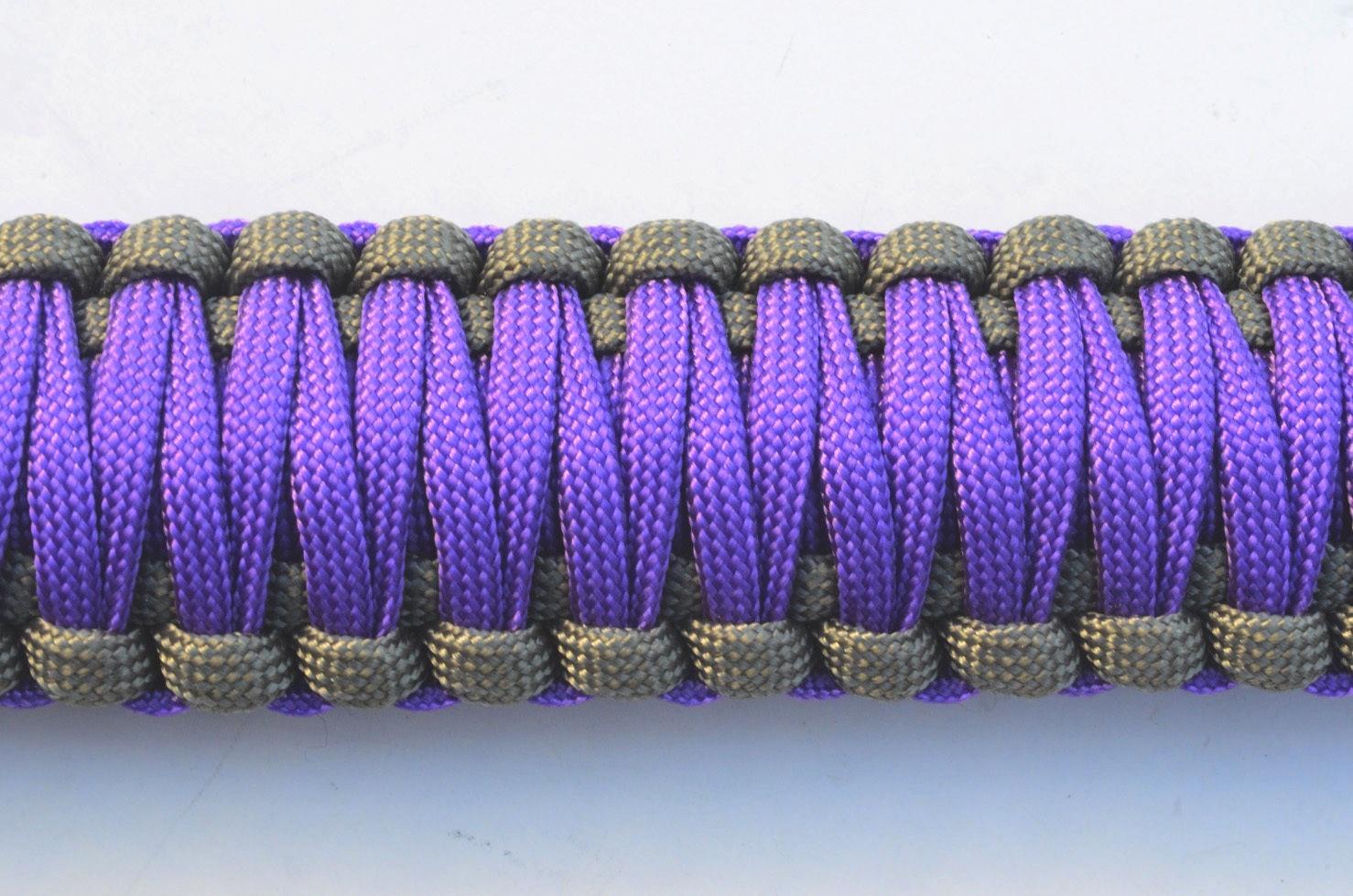 Tactical 550 Paracord Rifle Gun Sling Single Point Quick Detach PURPLE GRAY
