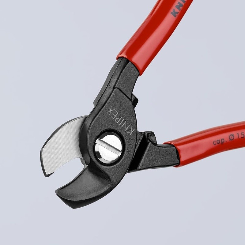 Cable Shears 6-1/2" Precision Blades One Hand Operation Self Locking Tool New