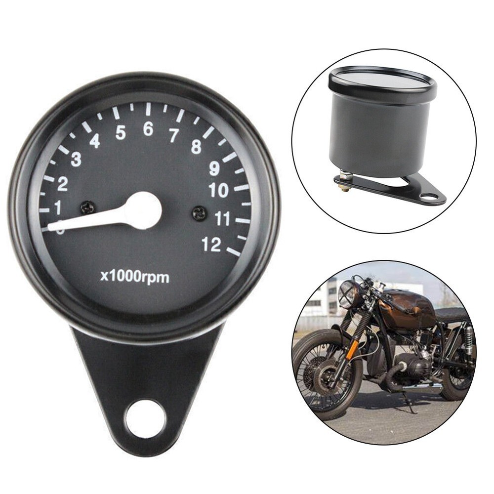 Direct-replacement Easy-installation Night Motorcycle Tachometer Backlight Black