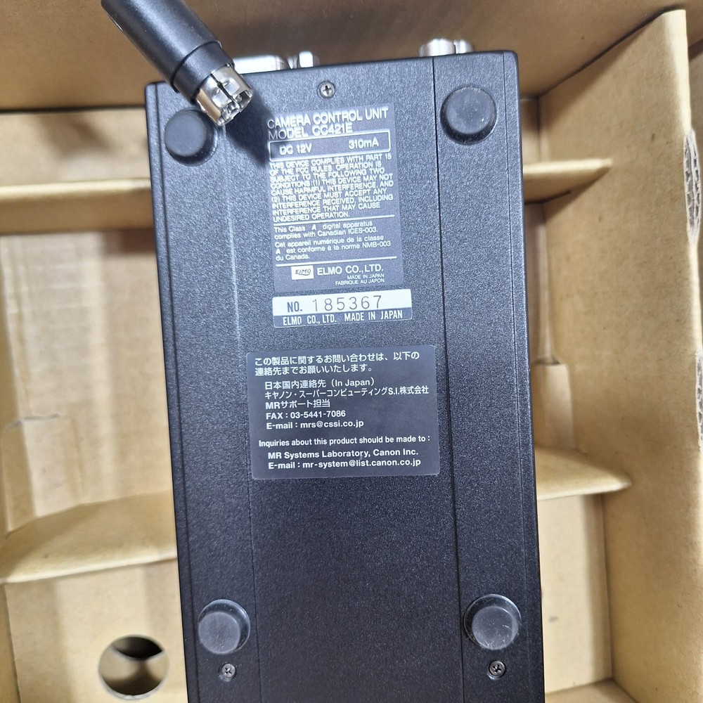 ELMO CC421E CCU Camera Controller/Power Supply, MICRO CAMERA LENS, Cable