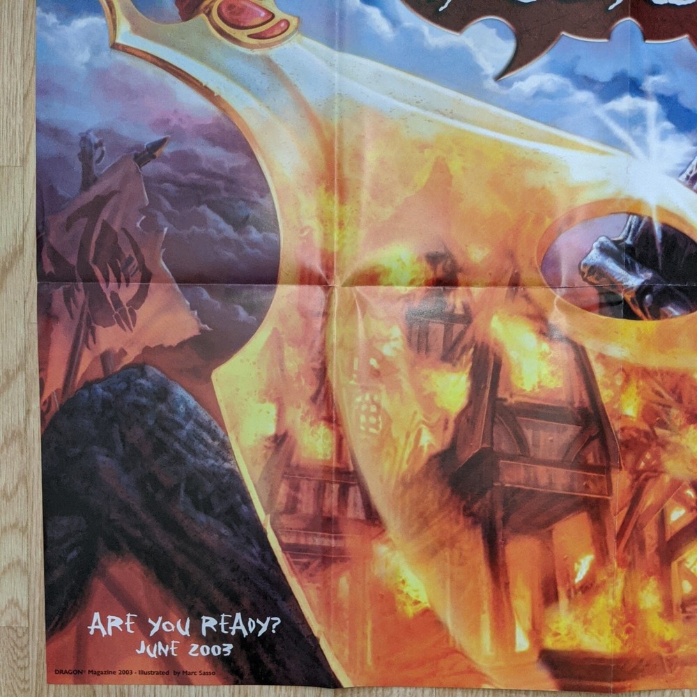 Incursion Dragon Magazine Poster With Town Map Paizo Publishing