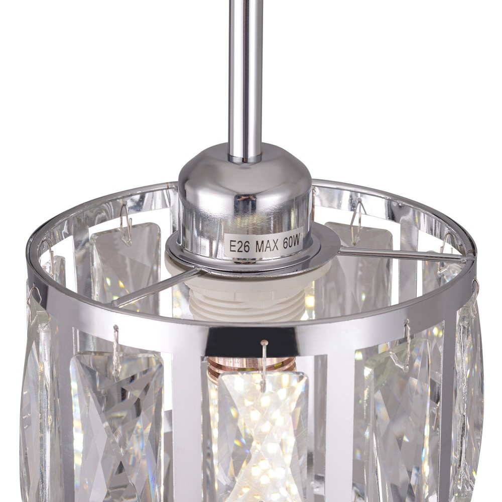 Ceiling-mounted Light, Adjustable Height, Modern Crystal Pendant Light Fixture?