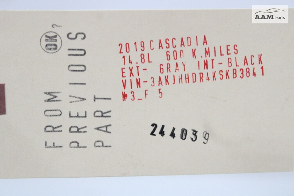 2018-2024 FREIGHTLINER CASCADIA CENTER OVERHEAD CONSOLE STORAGE BIN INSERT OEM