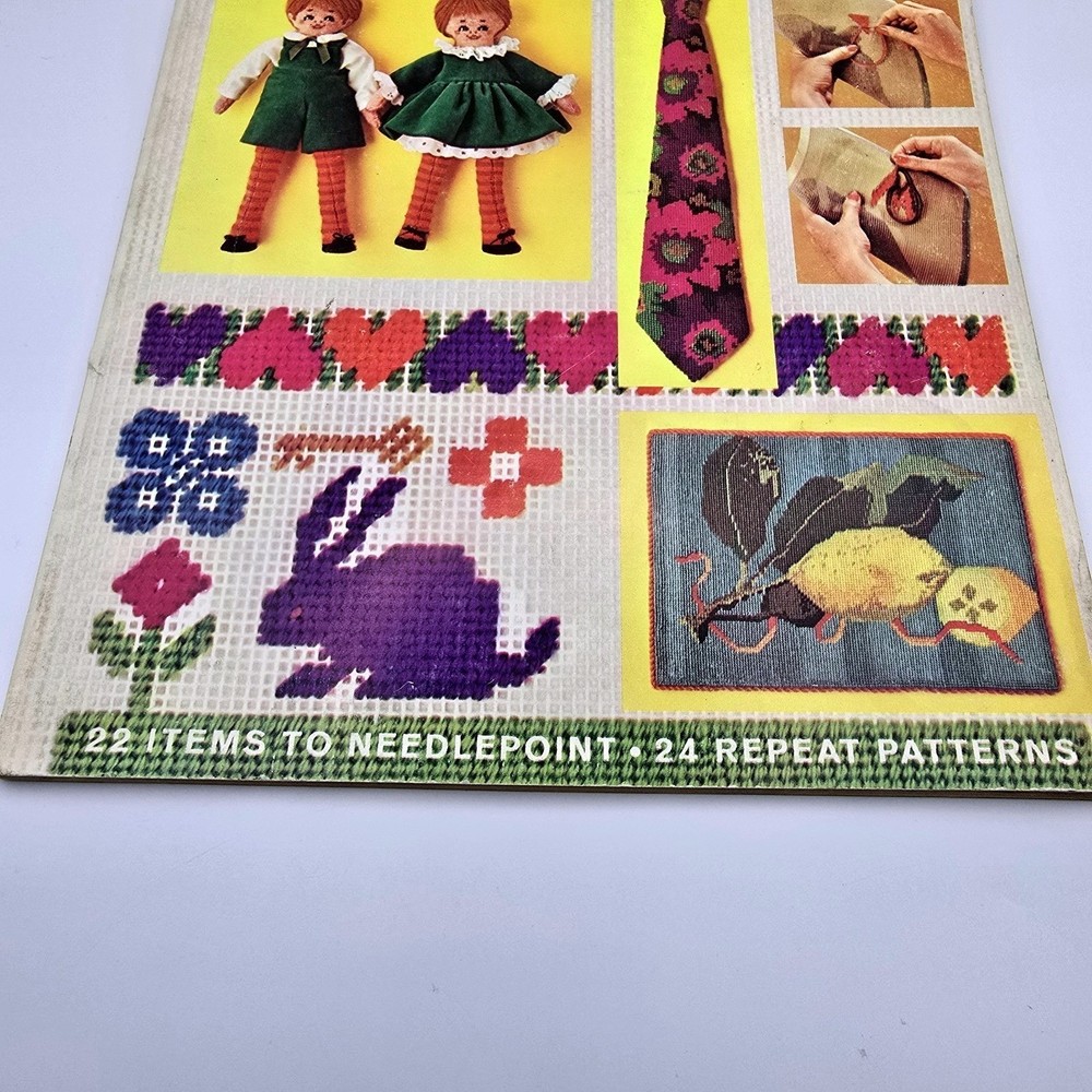 Vtg 1971 McCall's Needlepoint Book 2 Instructions & Patterns for Beginners