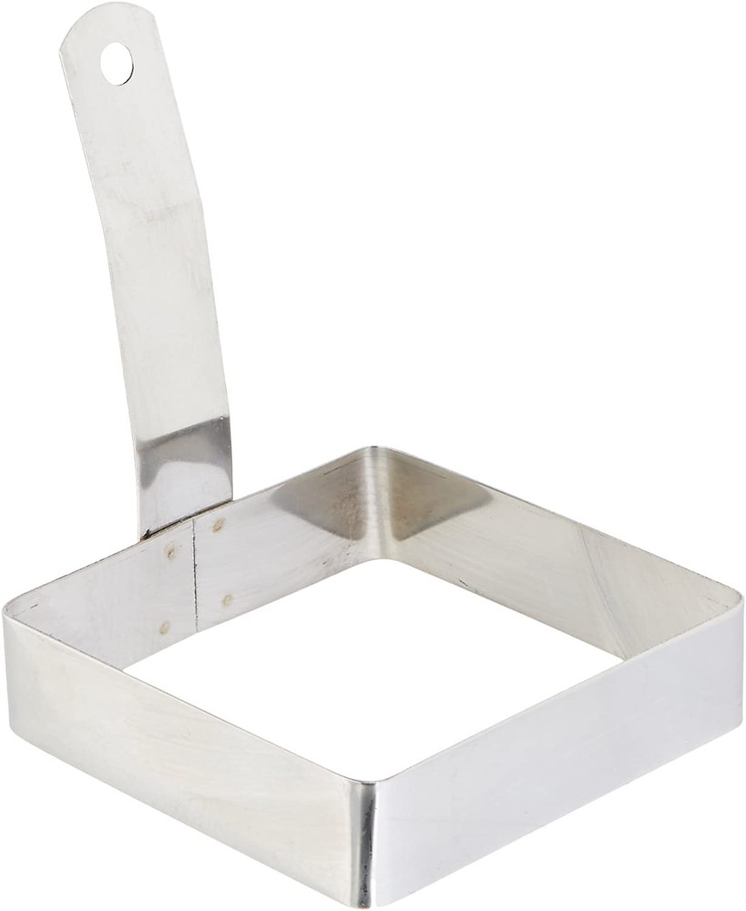 Winco X 4-Inch Square Egg Ring, Medium, Stainless Steel