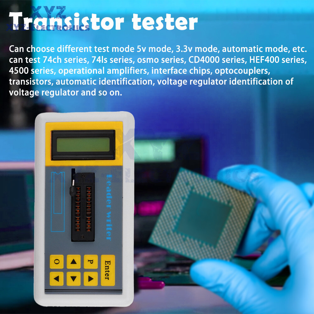 Integrated Circuit IC Chip Tester Optocoupler Auto-identify Transistor Tester