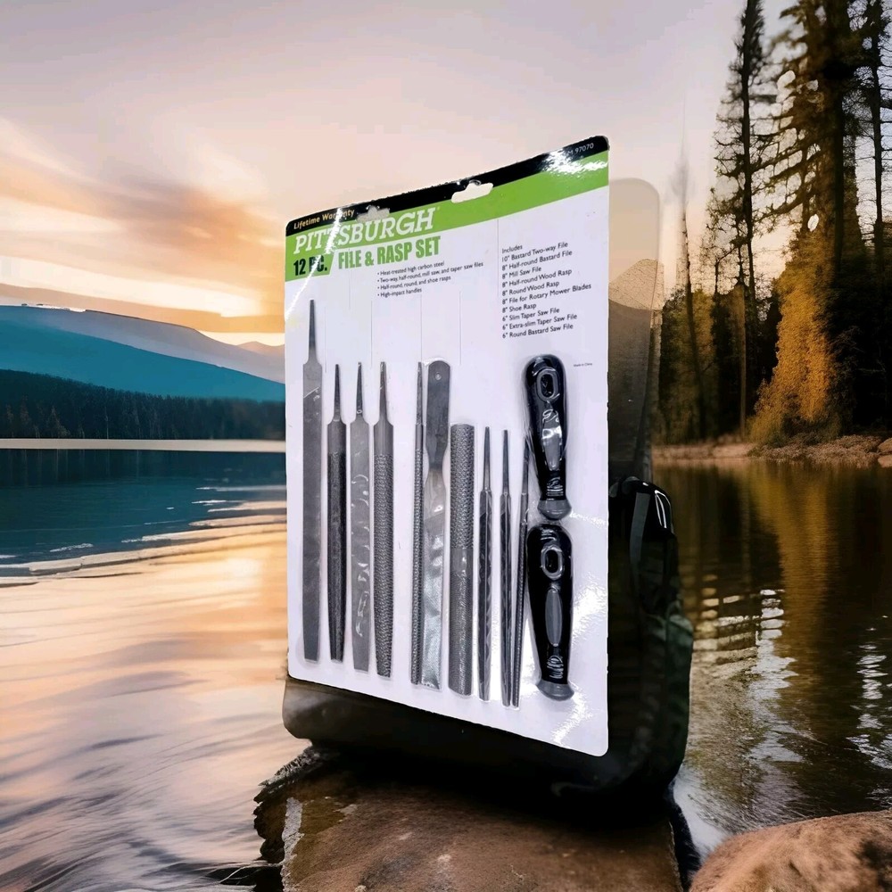 Pittsburgh 12pc File and Rasp Set