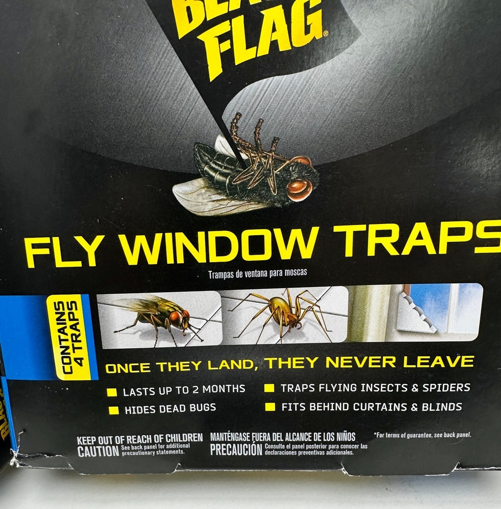 Black Flag Fly Window Traps x3 Boxes x4 Traps in Each READ
