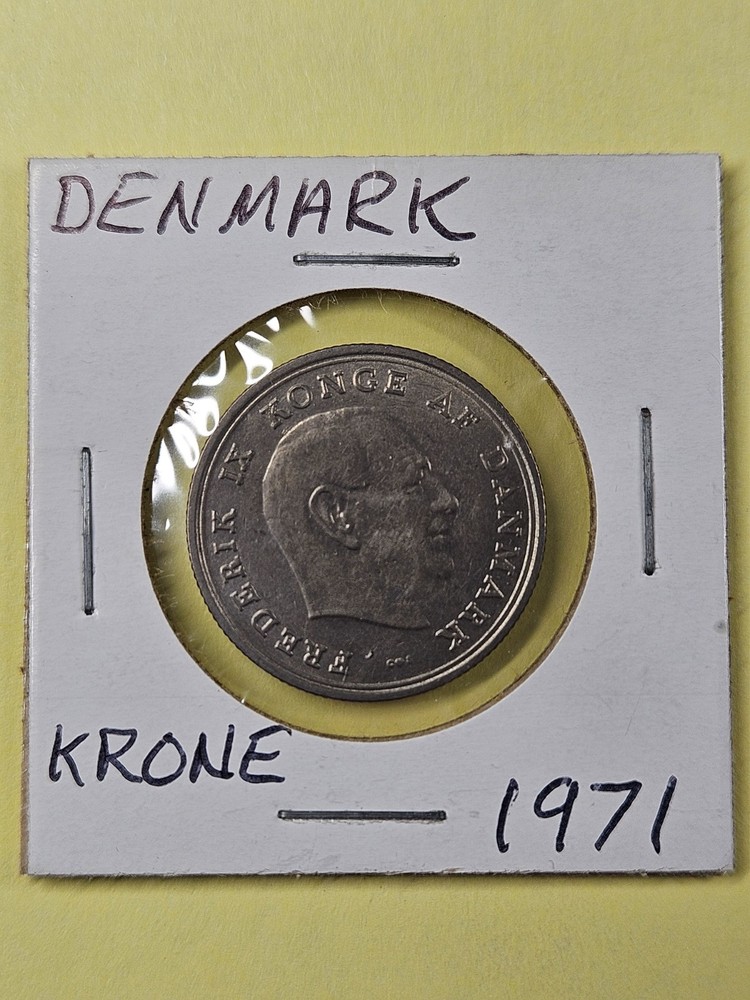COINS - DENMARK - 1 KRONE 1971