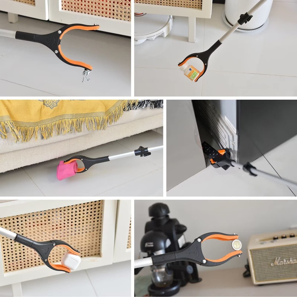 43" Extra Long Grabber Tool Foldable Grabbers for Elderly Grab It Reaching Tool