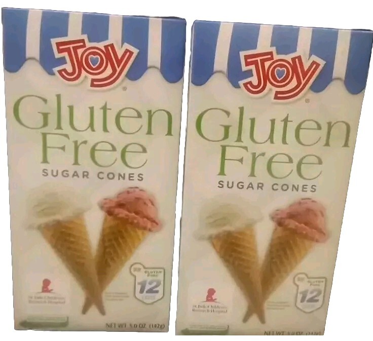 Joy Gluten Free ,sugar cones (12  Cones) each Box...2 Boxes