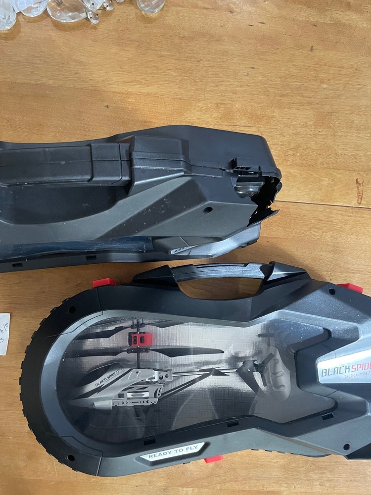 2 Black Spider - XT Tactical Silver Wireless Helicopters