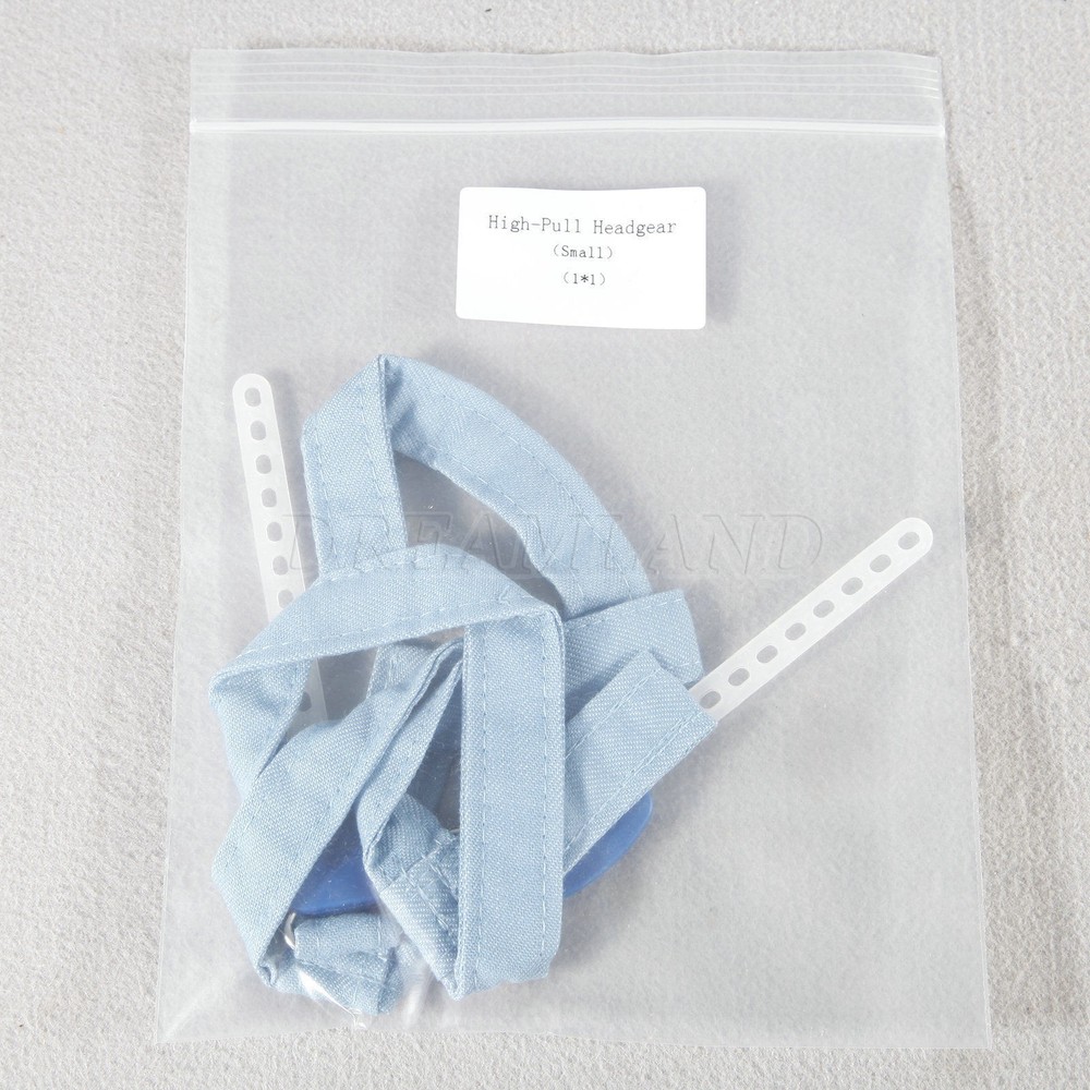 Dental small Orthodontic High Pull Strap High-Pull Headgear Safety Blue Strap