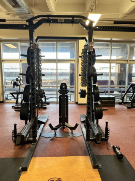 Power Lift | Half Rack w/ Multi-Adjustable Bench (multiple attachments included)
