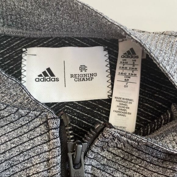 Adidas Reigning Camp Gray Zipper Jacket - S