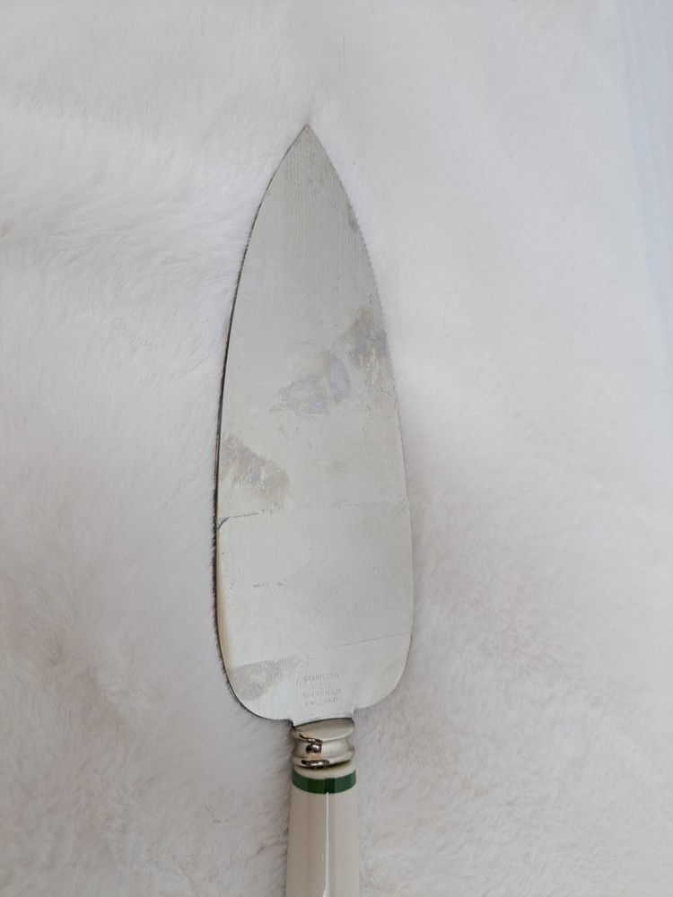 Spode Christmas Tree Cake Pie Pastry Server Stainless Sheffield England