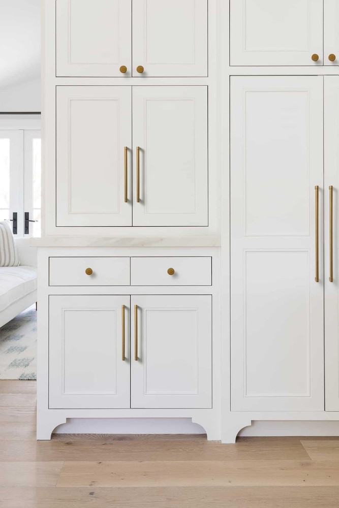 Goo-Ki 6 Pack Cabinet Knobs Antique Brass Drawer Knobs - Solid Zinc Alloy Sin...