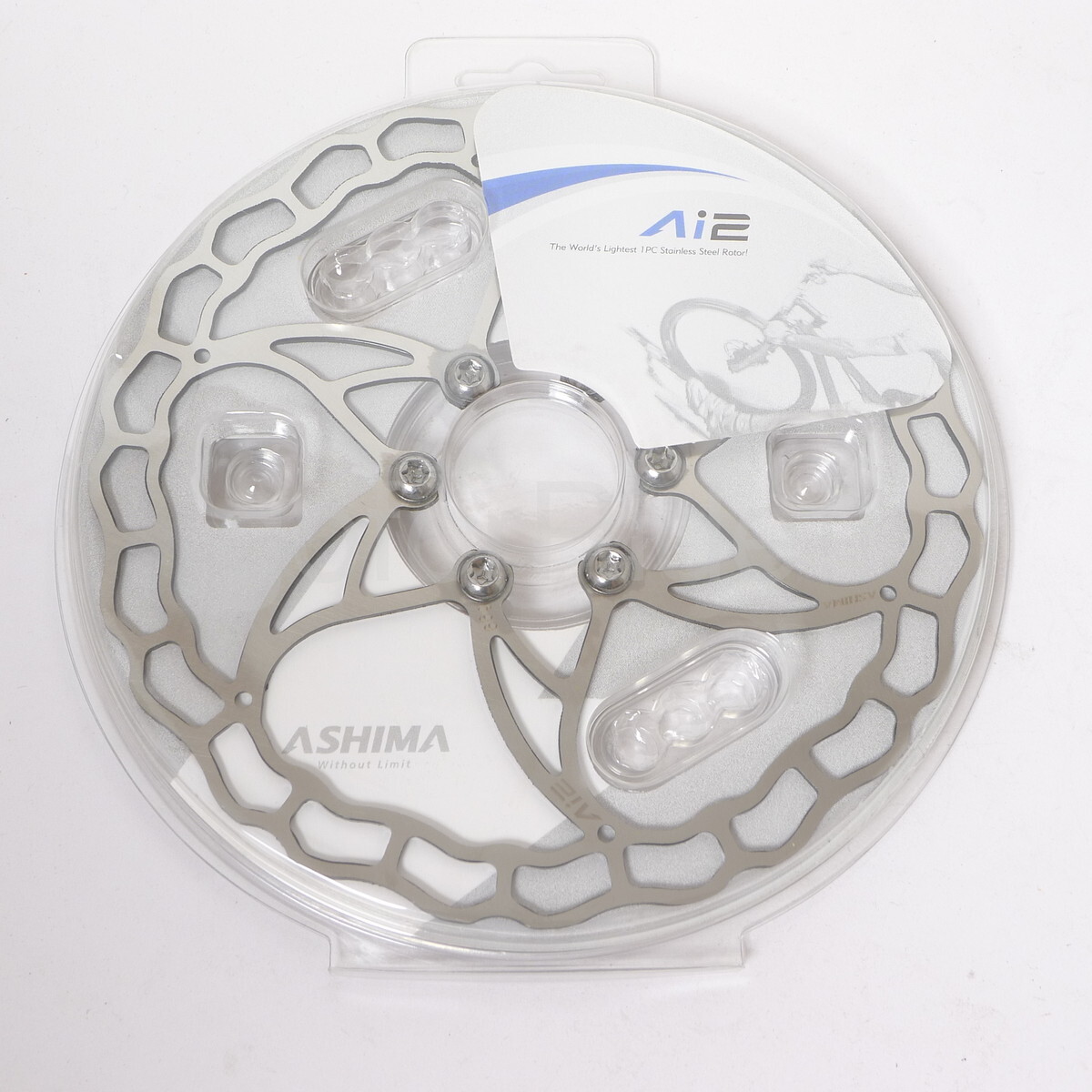 2x Ashima Ai2 Stainless Steel Ultra Light 160mm Bicycle Disc Brake Rotor 73g