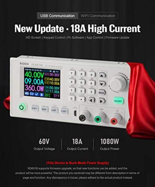 Riden RD6018 DC Power Supply Variable Adjustable Lab RD6018W(Whole machine)