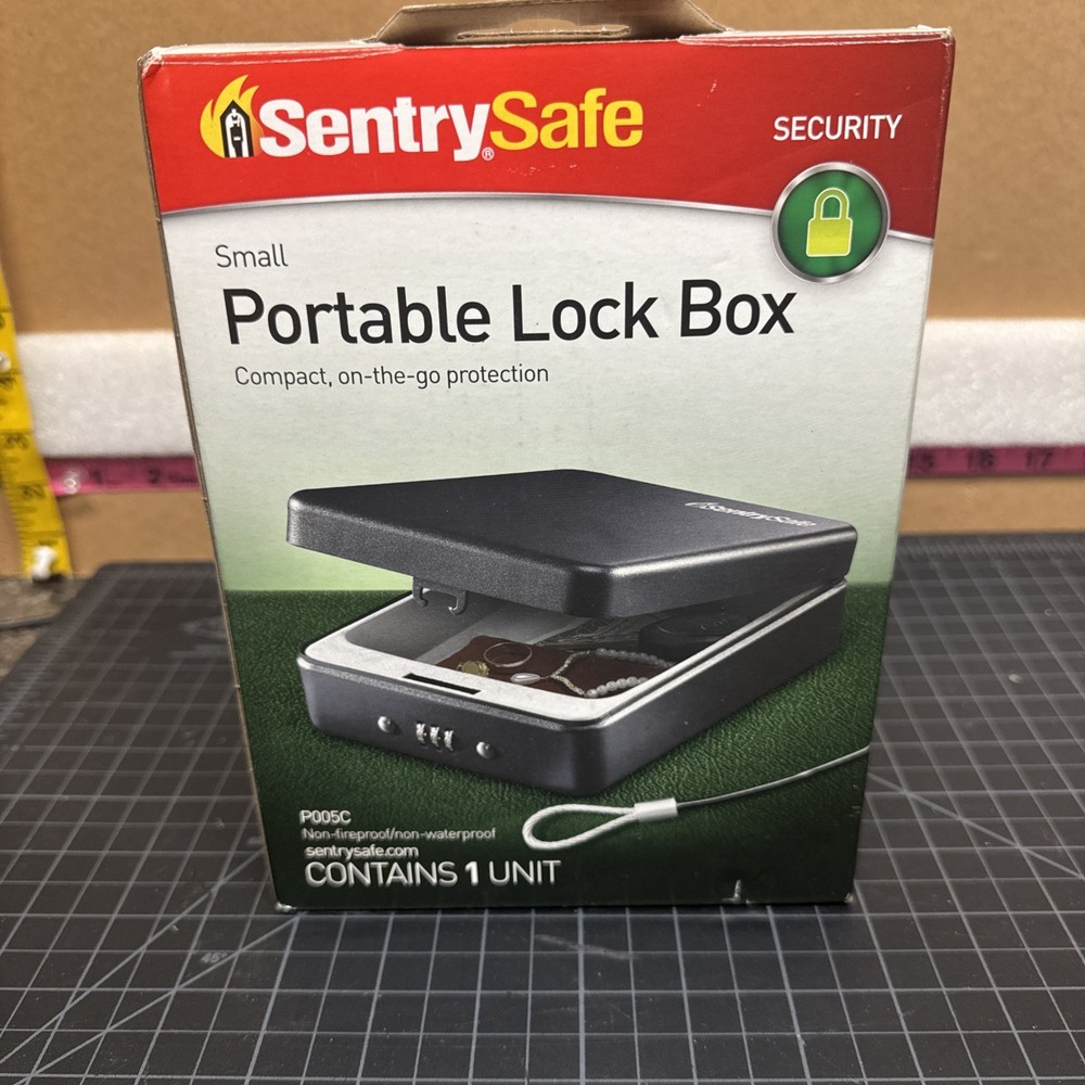 SentrySafe P005C Small Portable Lock Safe Box with Combination Lock NEW!!