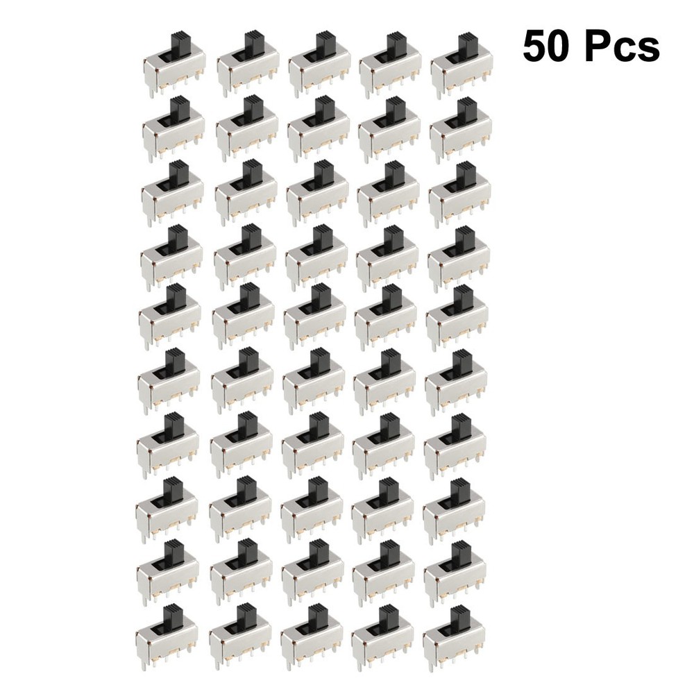 50Pcs 3mm Vertical Slide Switch SPDT 1P2T 3 Pins PCB Panel Latching