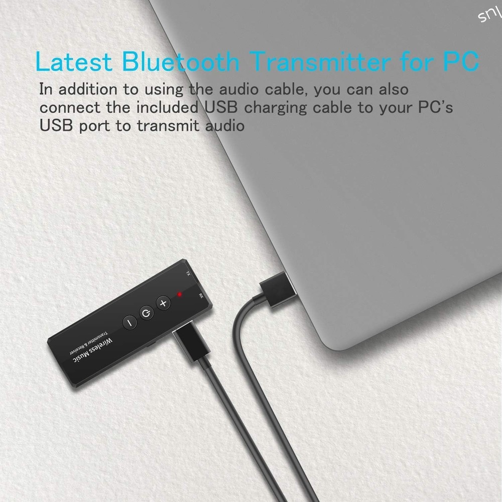 Compact 2026 Bluetooth 5.3 Audio Transceiver: Seamless Wireless Streaming