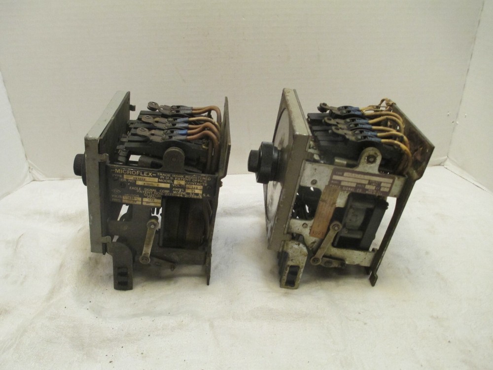 Lot of Two (2) Eagle Signal Microflex Timer HA45A6 and HA42AB (untested)