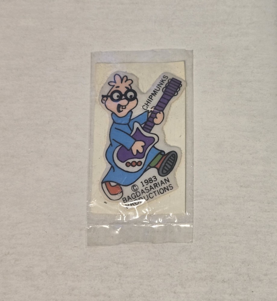 Alvin And The Chipmunks Simon 1983 Peel Off Sticker