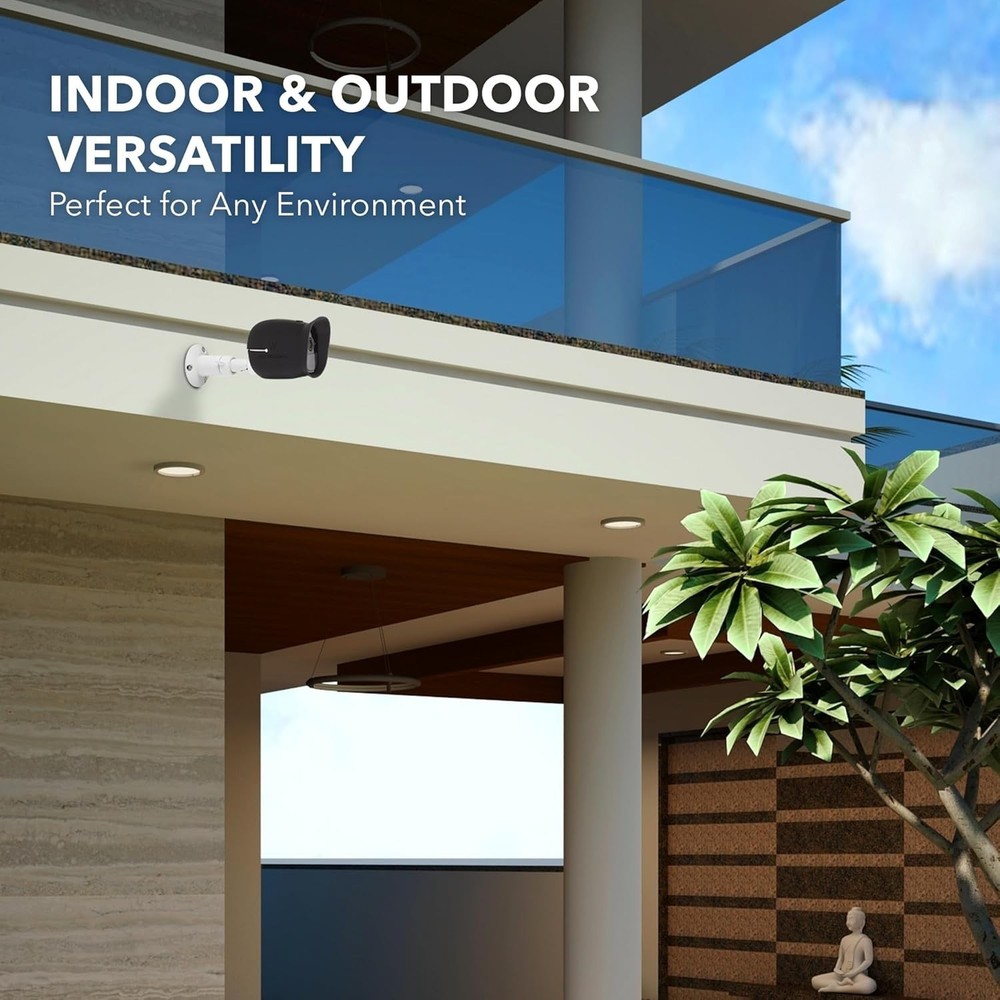 Durable Two-Pack Adjustable Wall Mount for Arlo Essential & Pro Models - White